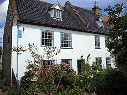 Jolly Sailor Cottage in Wells-next-the -sea. We are right on the edge of the shore  and the house has stunning sea views